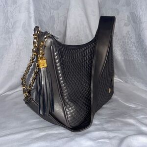 Vintage Koschi Bag, Taupe, Quilted Leather